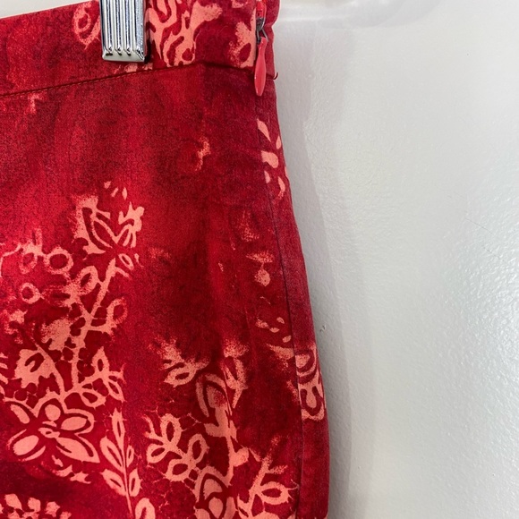 UNIFORM JOHN PAUL RICHARD BALI PAISLEY PATTERNED COTTON STRETCH CAPRI PANTS 10 - Picture 8 of 11